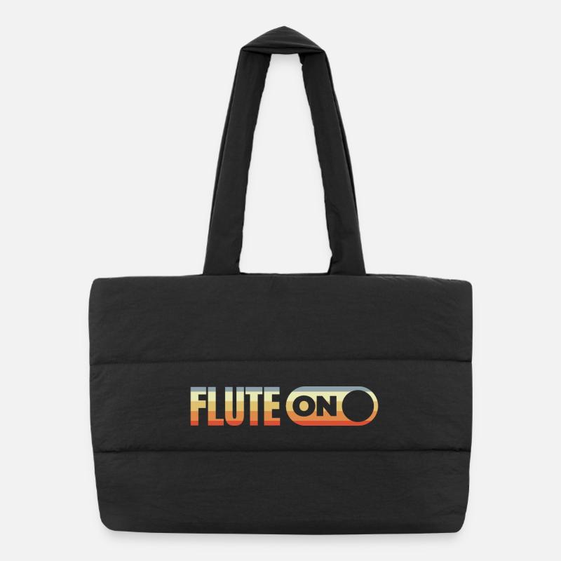 Flûte sur flûte Sac shopping matelassé