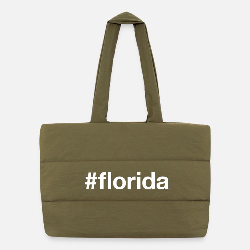 FLORIDA Hashtag Puffer Shopping Bag
