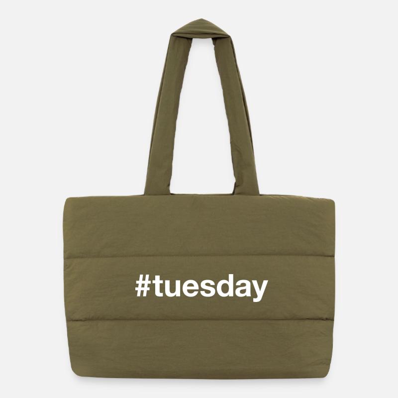 TUESDAY Hashtag Puffer Shopping Bag