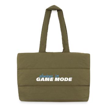 TOUJOURS EN MODE JEU - Sac shopping matelassé - safari green - Devant