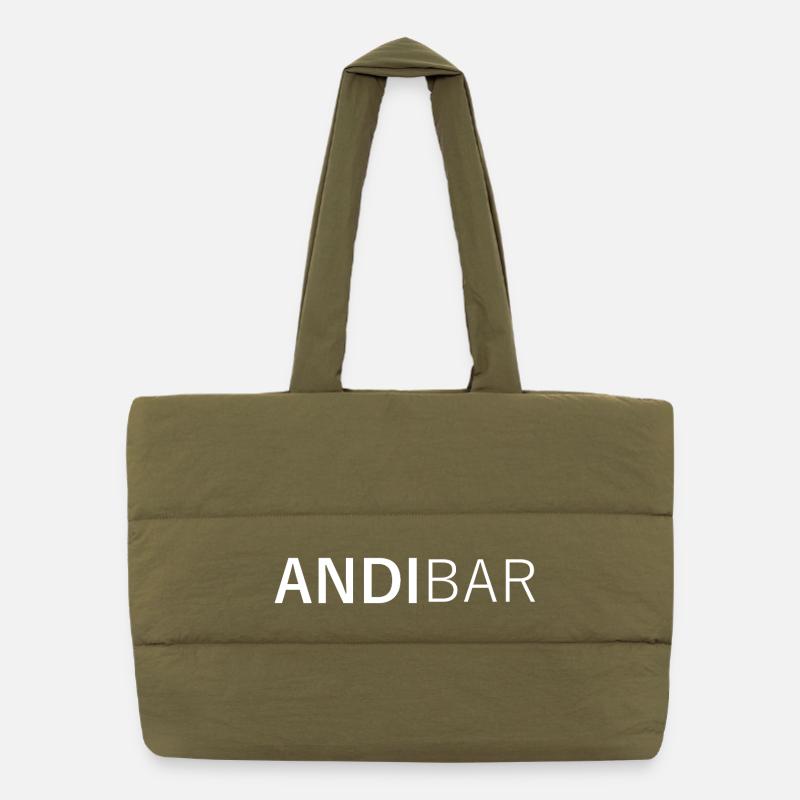 AndiBar - Andreas, Andy, Andi, Andrea Cadeau Sac shopping matelassé