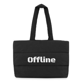 Hors-ligne - Sac shopping matelassé - noir - Devant