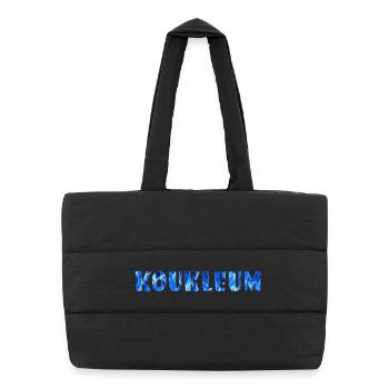 Chilly for everyone who is cold # - Puffer Shopping Bag - black - Front