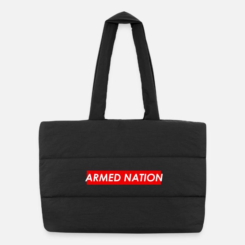 ARMED NATION 2019 LOGO REDBOX Puffer-Einkaufstasche