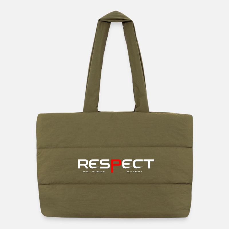 Respect Puffer-Einkaufstasche