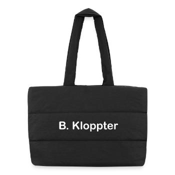 B. Kloppter - Puffer-Einkaufstasche - Schwarz - Vorne