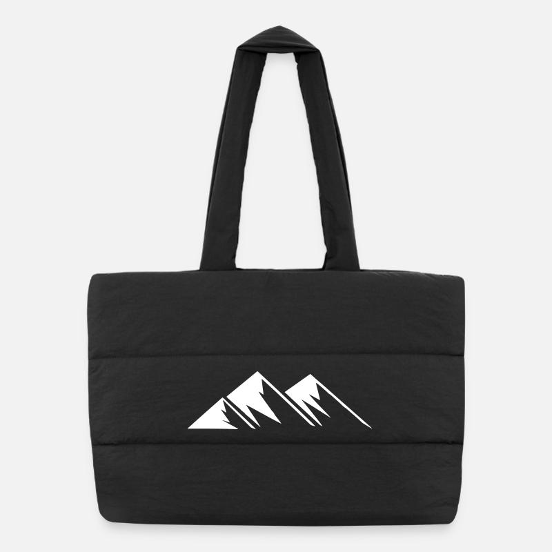 Montagnes - design minimaliste Sac shopping matelassé