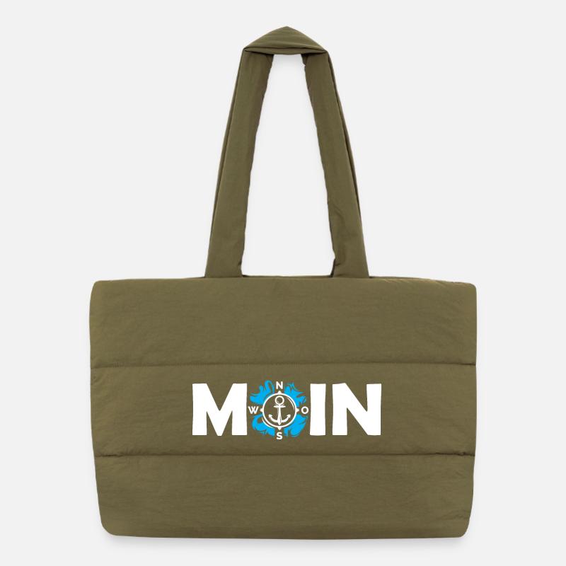 moin anker kompass symbol ostsee See Illustration Puffer-Einkaufstasche