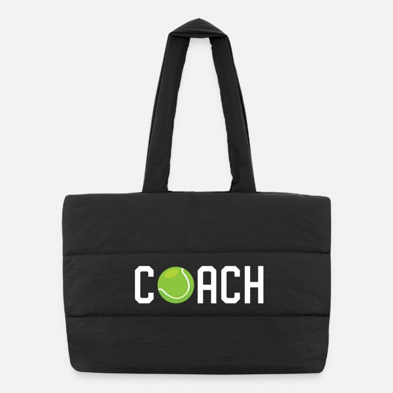 Tennis-Coach Puffer-Einkaufstasche