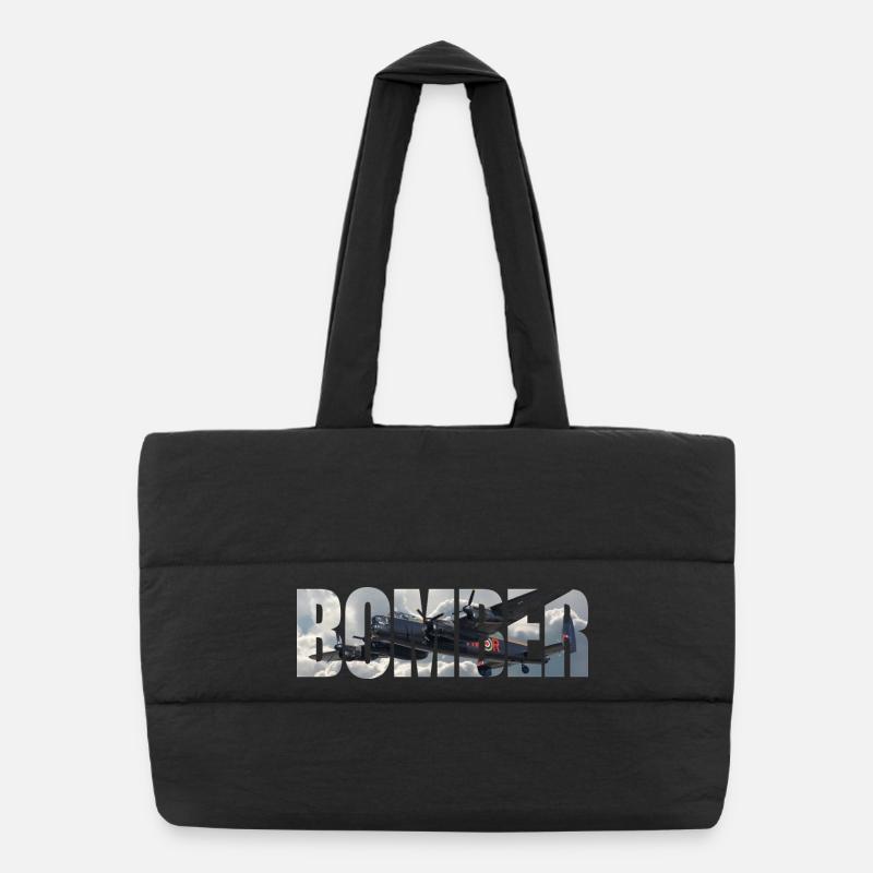 Bomber Avro Lancaster Puffer Shopping Bag