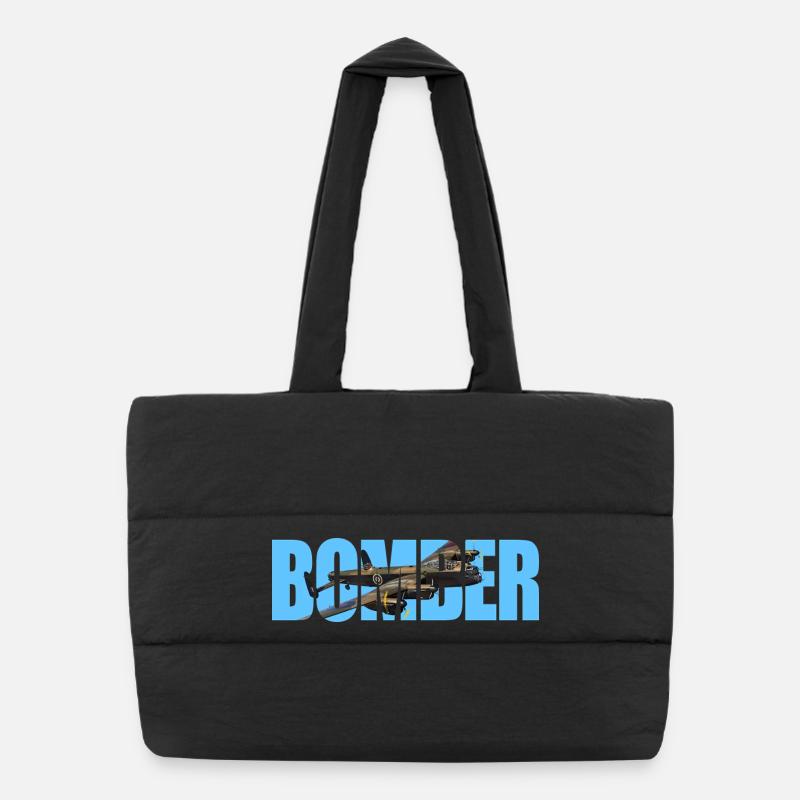 Bomber Avro Lancaster Puffer Shopping Bag