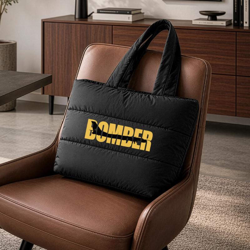 Bomber Tu-95 Puffer Shopping Bag