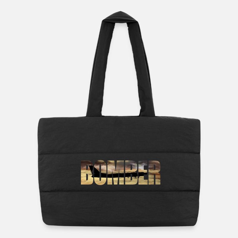 Bomber Tu-95 Puffer-Einkaufstasche