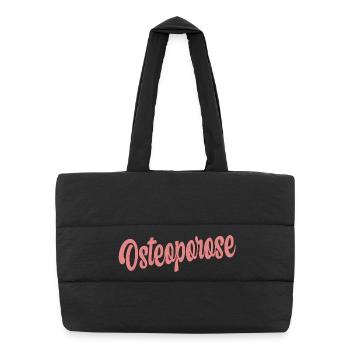 Ostéoporose Perte osseuse - Sac shopping matelassé - noir - Devant