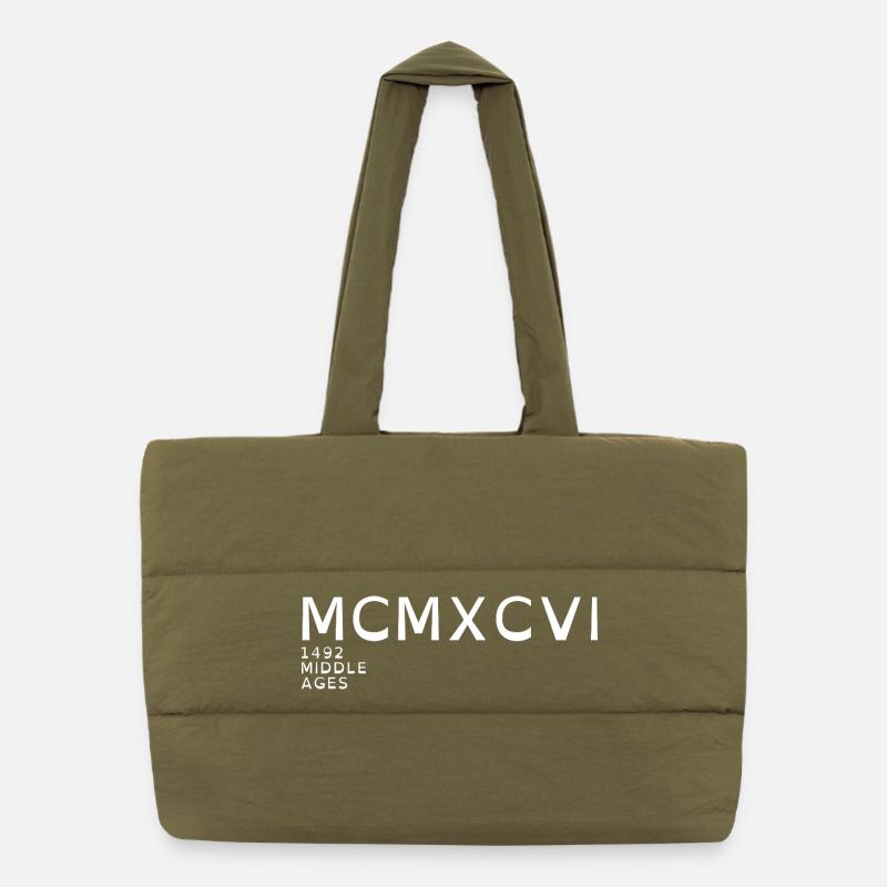 1996_LINE_white Puffer Shopping Bag