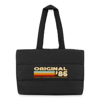 1986 - Puffer Shopping Bag - black - Front