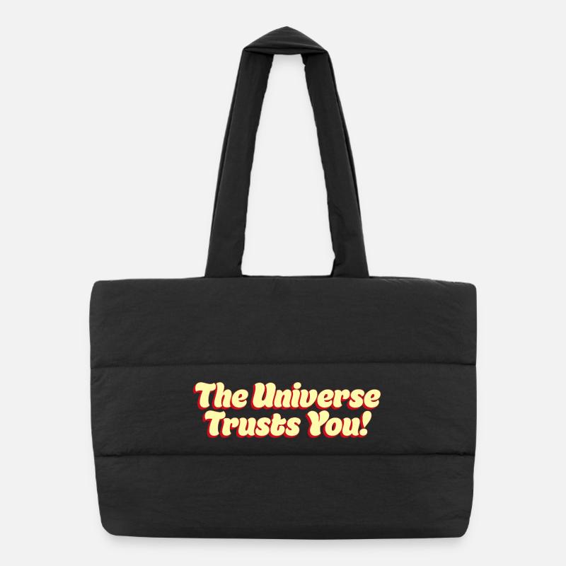 The Universe Trusts You Puffer Shopping Bag