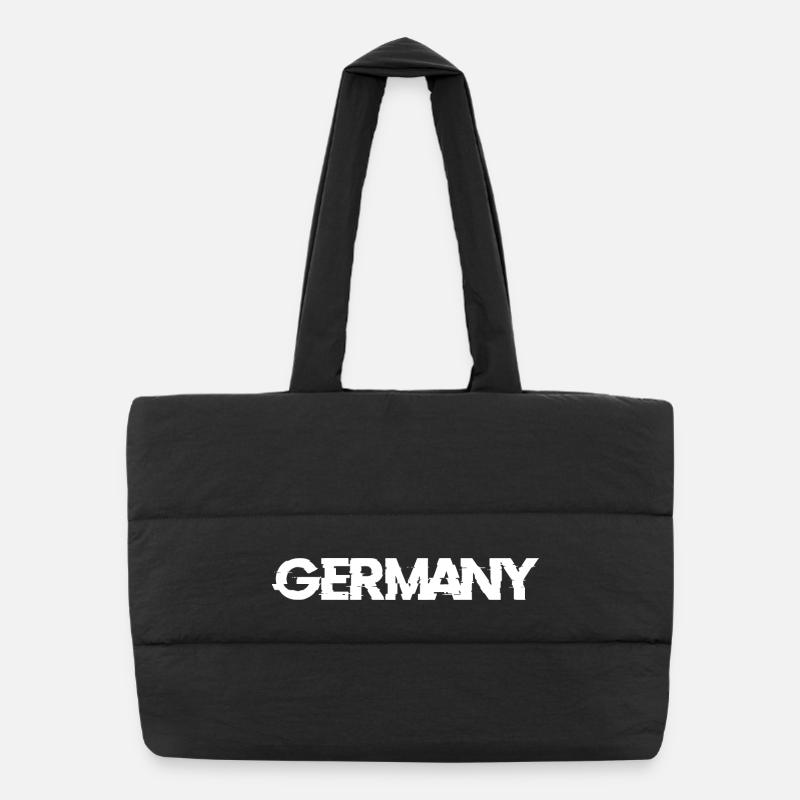 Germany - Puffer-Einkaufstasche - Schwarz