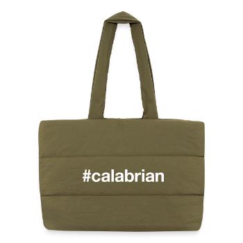 Calabrian Calabria - Puffer Shopping Bag - safari green - Front