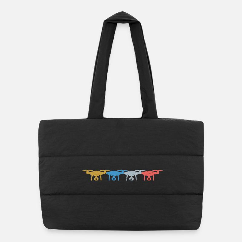 Drone Vintage Drones Rétro Sac shopping matelassé