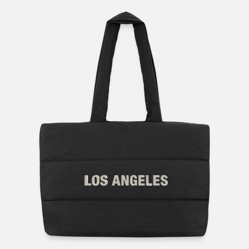 LOS ANGELES – Typographie moderne du béton Sac shopping matelassé