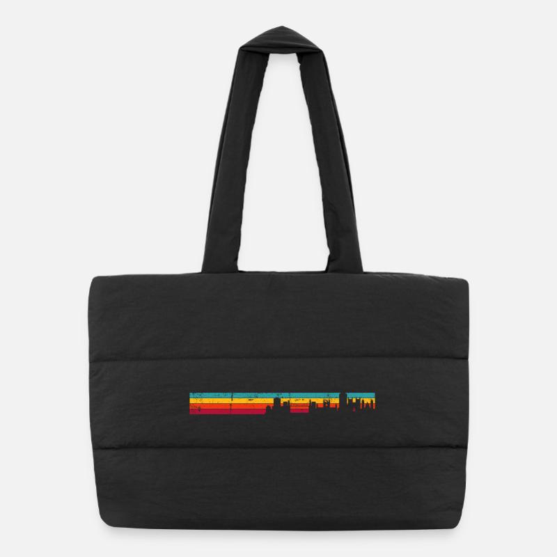 Bristol Skyline retro Puffer-Einkaufstasche
