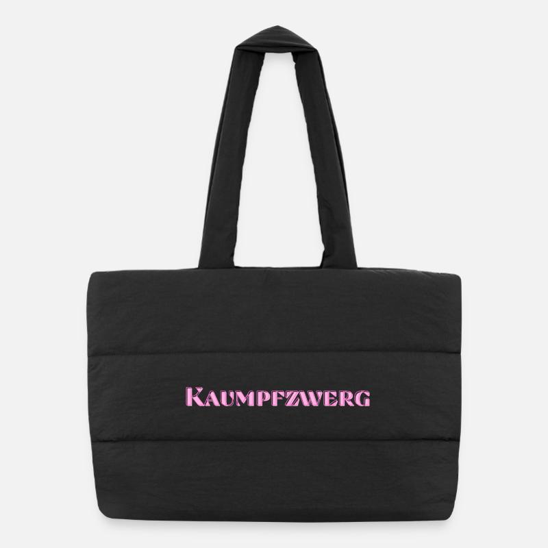 Kaumpfzwerg - Puffer-Einkaufstasche - Schwarz