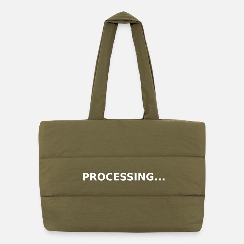 PROCESSING... Puffer Shopping Bag