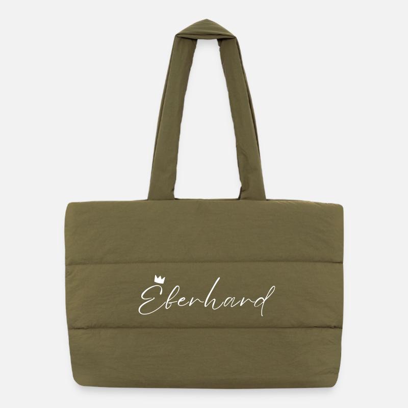 Eberhard Name König T-Shirt Geschenk Männer Puffer-Einkaufstasche