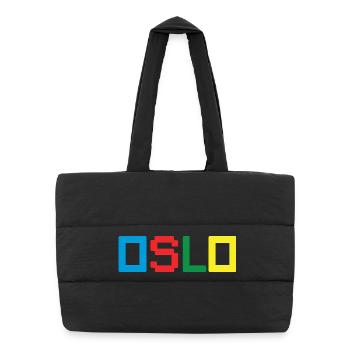 OSLO Norway Norwegen - Puffer Shopping Bag - black - Front