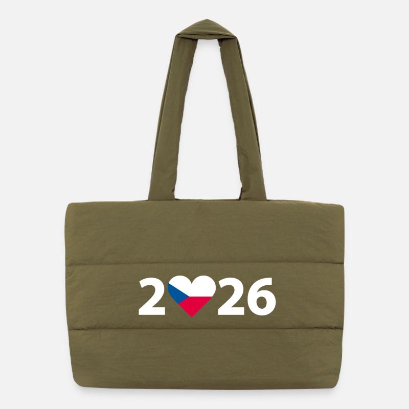 J’aime République tchèque 2026, Vacances en République tchèque 2026 Sac shopping matelassé