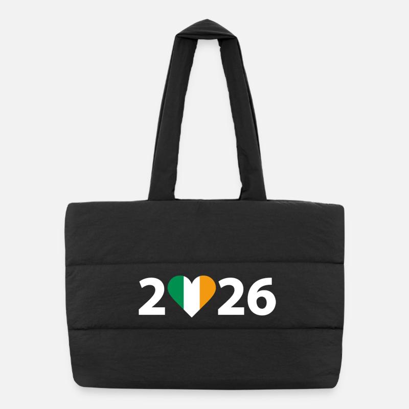 J’aime l’Irlande 2026, vacances en Irlande 2026 Sac shopping matelassé