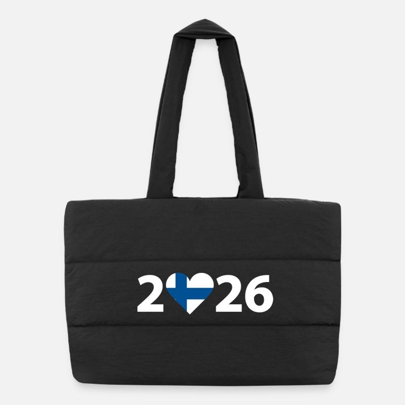 J’aime Finlande 2026, Finlande 2026 Sac shopping matelassé