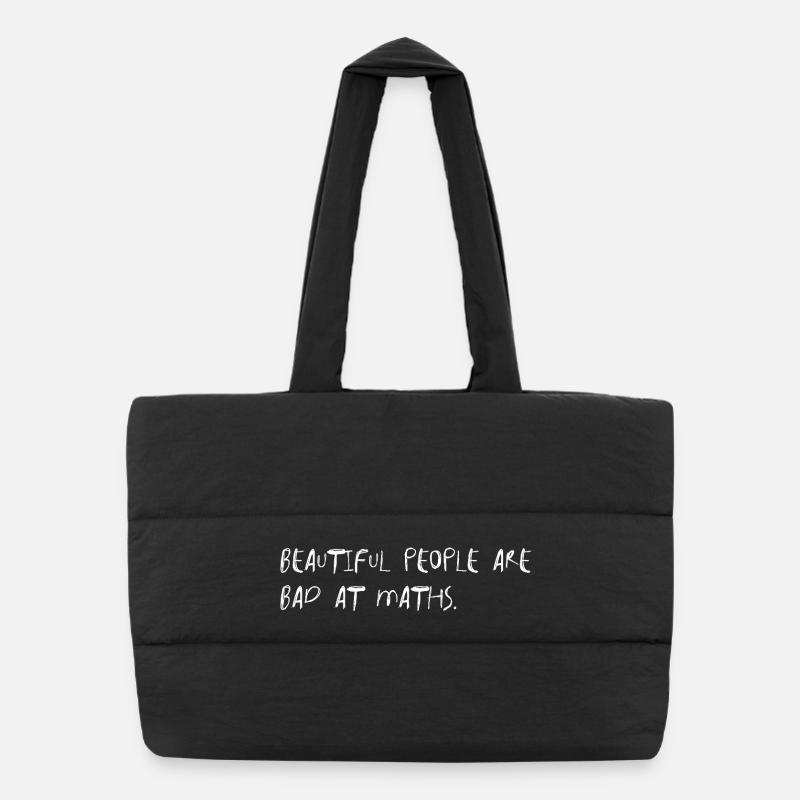 Des gens magnifiques mauvaises en maths en disant Sac shopping matelassé