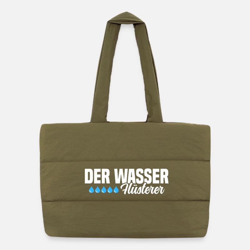 Der Wasser Flüsterer Puffer-Einkaufstasche