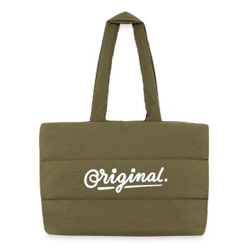 original - Sac shopping matelassé - safari green - Devant