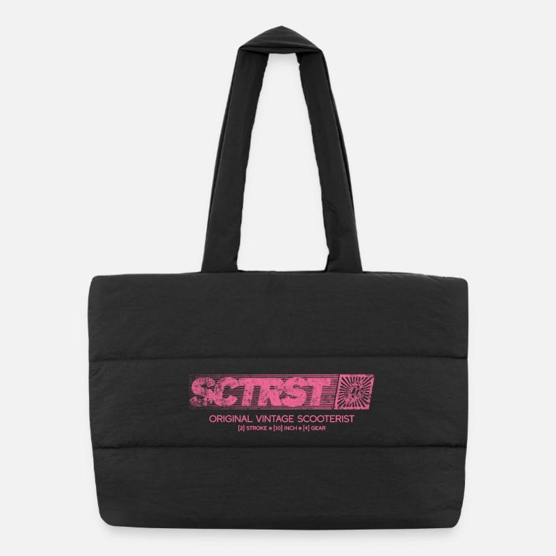 Scooteriste vintage original Sac shopping matelassé
