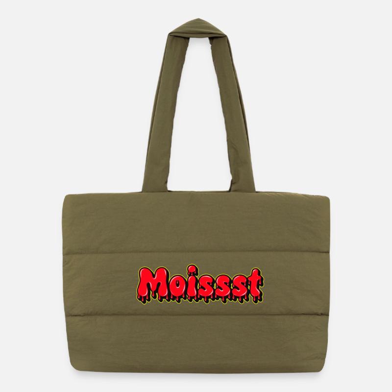 Mot Moïste Drôle Sac shopping matelassé