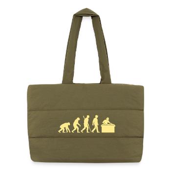 Évolution vers un DJ en entreprise - Sac shopping matelassé - safari green - Devant