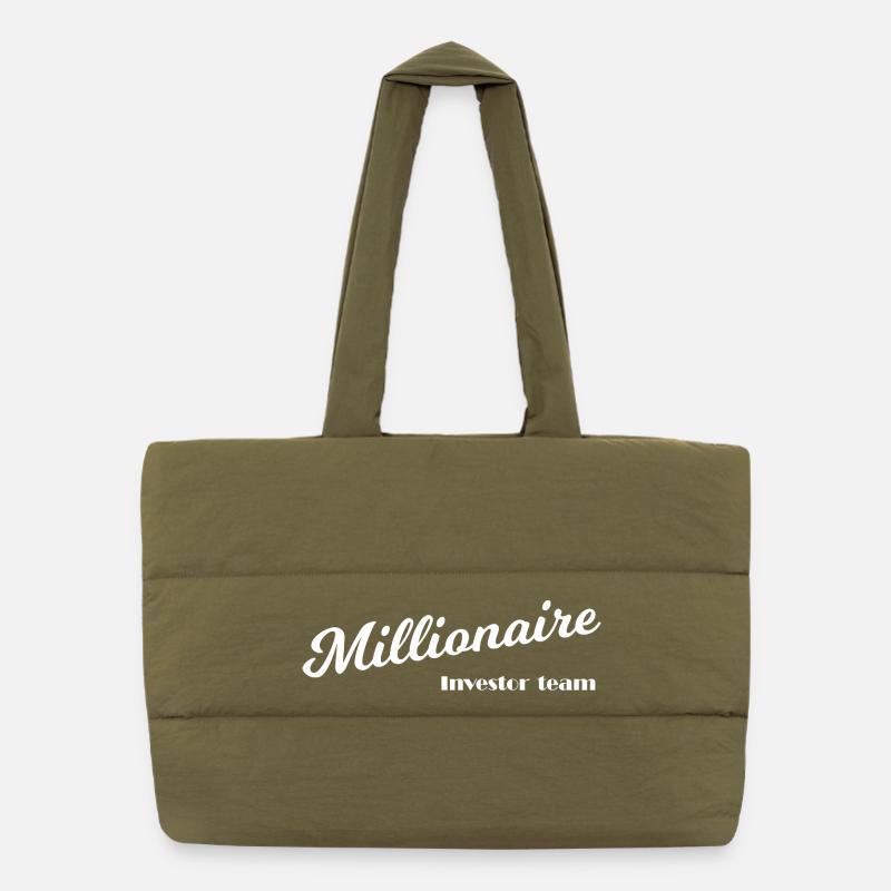 Millionnaires et capitalistes Sac shopping matelassé