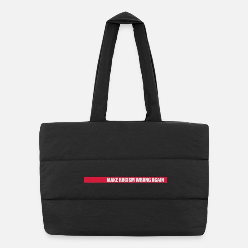 Rendre le racisme répréhensible Sac shopping matelassé
