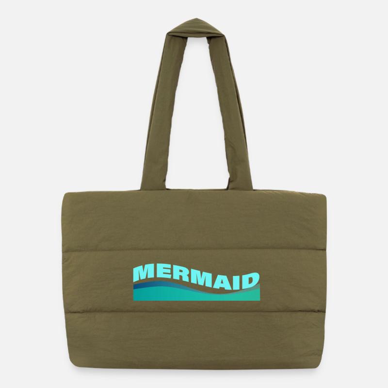 MERMAID Puffer-Einkaufstasche