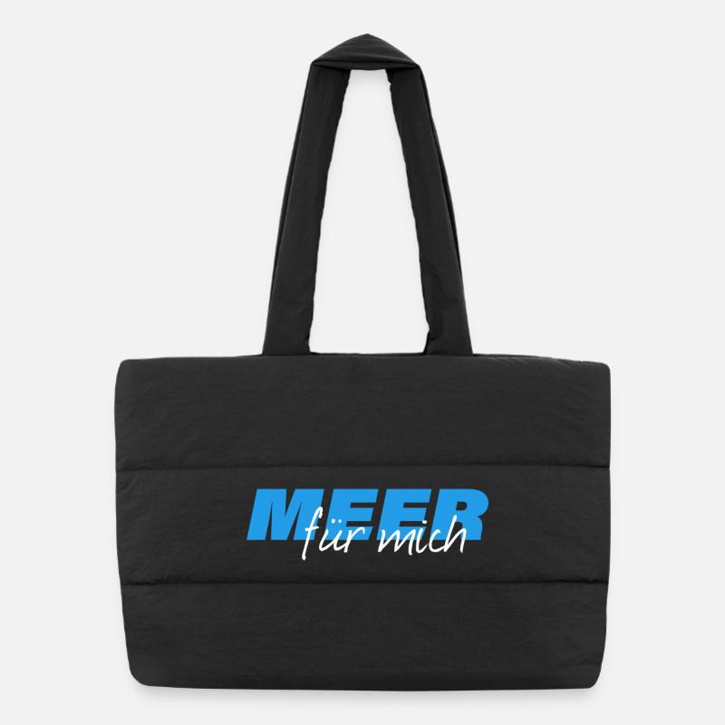 SEA FOR ME Puffer Shopping Bag