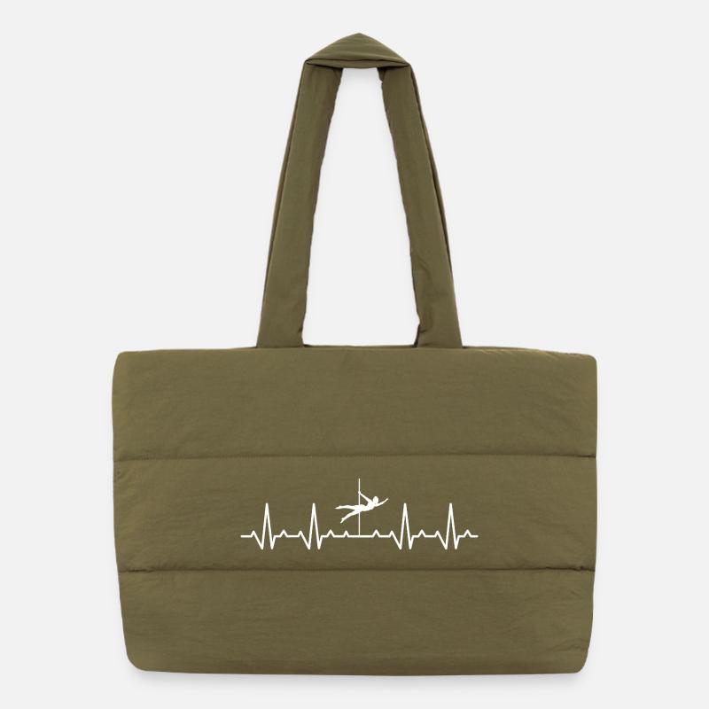 Herzschlag-Pole-Dance-Tänzer Puffer-Einkaufstasche