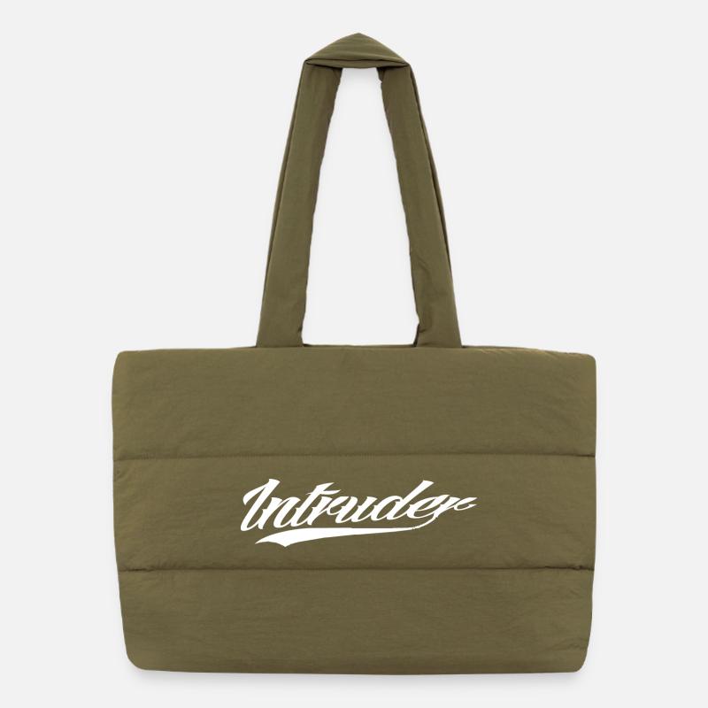 intruder hacker intruder clan sticker computer Puffer Shopping Bag