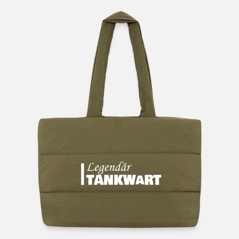 Tankwart als Beruf Puffer-Einkaufstasche