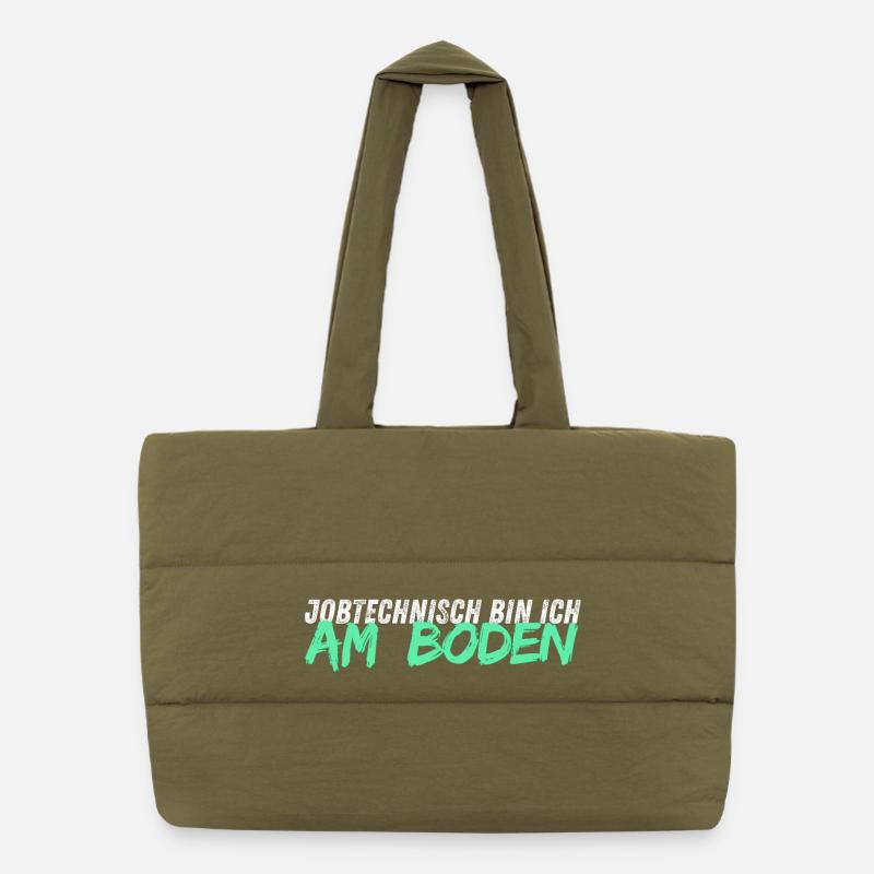 Job-wise, I'm on the FLOOR // Floor Layer Puffer Shopping Bag
