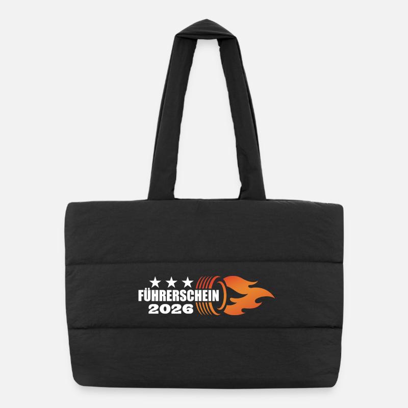 Driver's license passed 2026 - Driver's license Puffer Shopping Bag