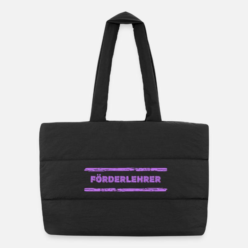 Cadeau pour l’enseignant de soutien Sac shopping matelassé
