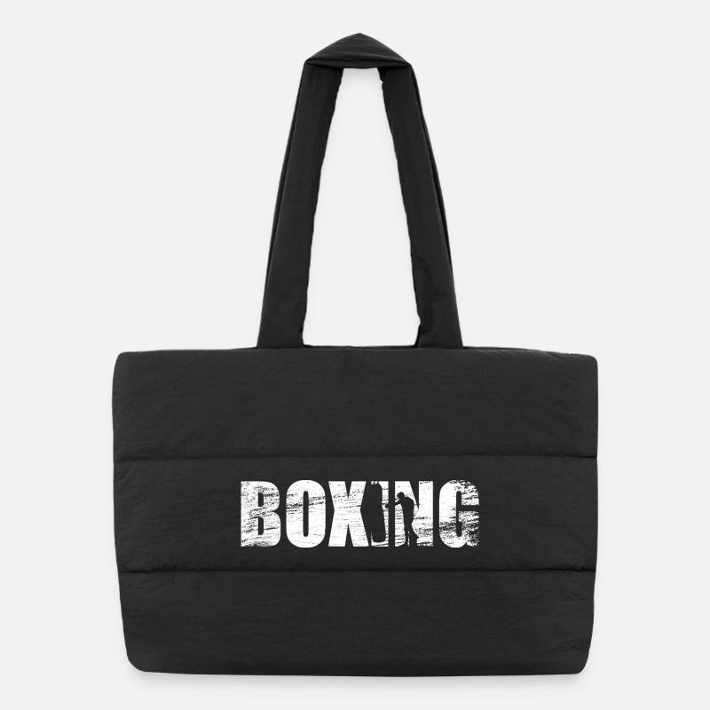 funny boxing Puffer Shopping Bag